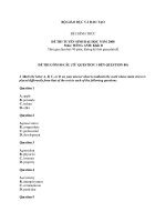 Đề thi tuyển sinh đại học năm 2008 doc