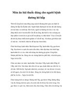 Món ăn bài thuốc dùng cho người bệnh đường hô hấp ppt