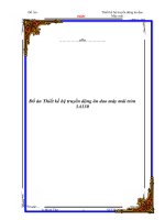 đồ án thiết kế hệ truyền động ăn dao máy mài tròn 3a130