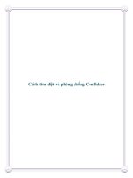 Cách tiêu diệt và phòng chống Conficker pdf