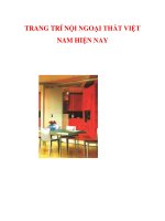 TRANG TRÍ NỘI NGOẠI THẤT VIỆT NAM HIỆN NAY ppt