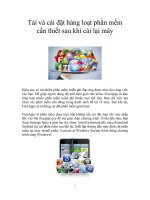 Tải và cài đặt hàng loạt phần mềm cần thiết sau khi cài lại máy doc