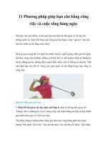 11 Phương pháp giúp bạn cân bằng công việc và cuộc sống hàng ngàyNếu làm ppt