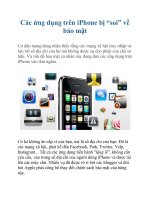 Các ứng dụng trên iPhone bị “soi” về bảo mật pptx