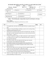 ĐỀ THI HẾT MÔN NHỮNG NGUYÊN LÝ CƠ BẢN CỦA CHỦ NGHĨA MÁC-LÊNIN - ĐỀ SỐ 22 ppt