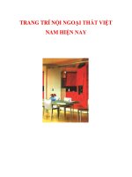TRANG TRÍ NỘI NGOẠI THẤT VIỆT NAM HIỆN NAY pptx