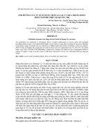 BÁO CÁO KHOA HỌC : ẢNH HƯỞNG CỦA TỶ LỆ SỬ DỤNG THÂN LÁ LẠC Ủ CHUA TRONG KHẨU PHẦN NUÔI BÒ THỊT TẠI QUẢNG TRỊ pot