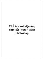 Chế ảnh với hiệu ứng chữ viết potx