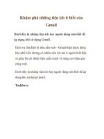 Khám phá những tiện ích ít biết của Gmail pdf
