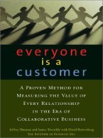 Everyone Is a Customer - A Proven Method for Measuring the Value of Every Relationship in the Era of Collaborative Business pdf