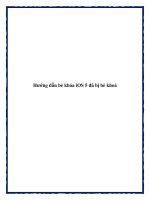 Hướng dẫn bẻ khóa iOS 5 đã bị bẻ khoá. potx