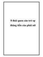 8 thói quen cản trở sự thăng tiến của phái nữ pptx