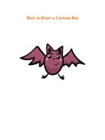 How to Draw a Cartoon Bat pot