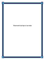 Password của bạn có an toàn pdf