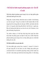 Chế độ ăn lành mạnh phòng ngừa các vấn đề về mắt pptx