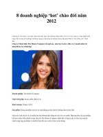 8 doanh nghiệp ‘hot’ chào đời năm 2012 doc