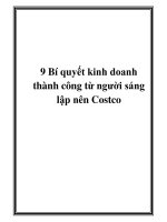 9 Bí quyết kinh doanh thành công từ người sáng lập nên Costco pptx