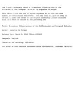 Elementary Illustrations of the Differential and Integral Calculus pptx