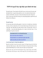 TOP 6 bí quyết học tập hiệu quả dành cho bạnBí quyết học tập | Teens trung pdf