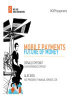the future of money how mobile payments and the digitization of money will change everything docx