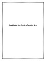 Bạn hiểu thế nào về phần mềm chống virus docx