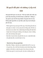 Bí quyết đối phó với những vị sếp trái tính pptx