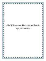 CakePHP Framework: Kiểm tra tính hợp lệ của dữ liệu (data validation) potx