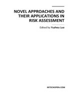 NOVEL APPROACHES AND  THEIR APPLICATIONS IN  RISK ASSESSMENT   doc