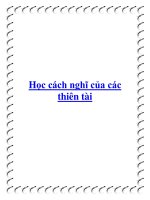 Học cách nghĩ của các thiên tài. pptx