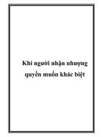 Khi người nhận nhượng quyền muốn khác biệt docx