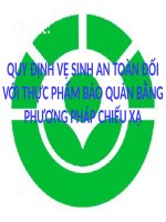 Báo cáo về thực phẩm chiếu xạ ppt