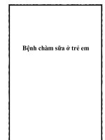 Bệnh chàm sữa ở trẻ em pot