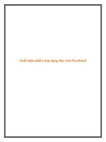 Xuất hiện nhiều ứng dụng độc trên Facebook pptx