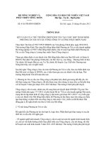 Thông báo Số: 4116/TB-BNN-ĐMDN potx