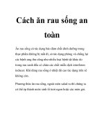 Cách ăn rau sống an toàn docx