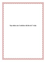 Nạn nhân của Conficker đã lên tới 7 triệu. doc