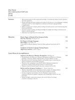 mẫu xin việc bằng tiếng anh college graduate functional resume