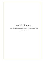 Báo cáo tốt nghiệp: “Nâng cao chất lượng tín dụng tại NHNo & PTNT Huyện Đông Triều, Tỉnh Quảng Ninh” doc
