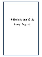 5 dấu hiệu bạn bế tắc trong công việc docx