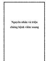 Nguyên nhân và triệu chứng bệnh viêm xoang potx