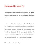 Marketing chiến lược ở VN docx