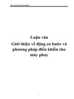 giới thiệu về động cơ bước và phương pháp điểu khiển cho máy phay