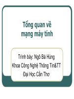 Bài giảng Mạng máy tính: Tổng quan về mạng máy tính doc