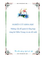 NGHIÊN CỨU KHOA HỌC-ĐỀ TÀI: