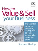 How to Value & Sell your Business doc