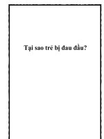 Tại sao trẻ bị đau đầu? pptx