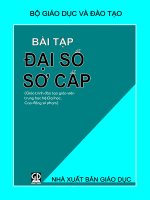 Giáo trình Bài tập đại số sơ cấp doc
