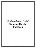 10 bí quyết cực 
