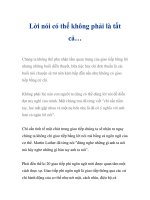 Lời nói có thể không phải là tất cả… ppt