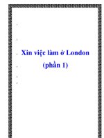 Xin việc làm ở London (phần 1) pptx